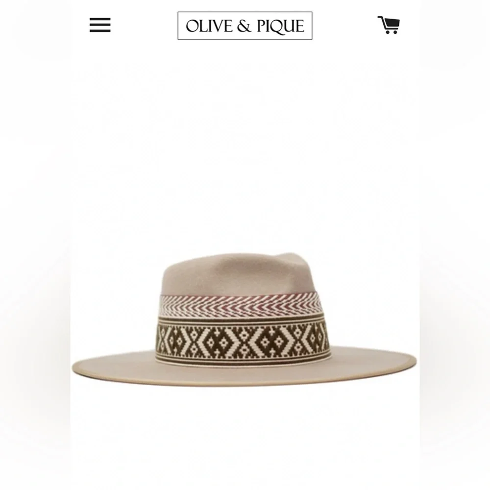 Olive and Pique Bellamy Wool Rancher Hat MSRP $169 - Picture 13 of 13